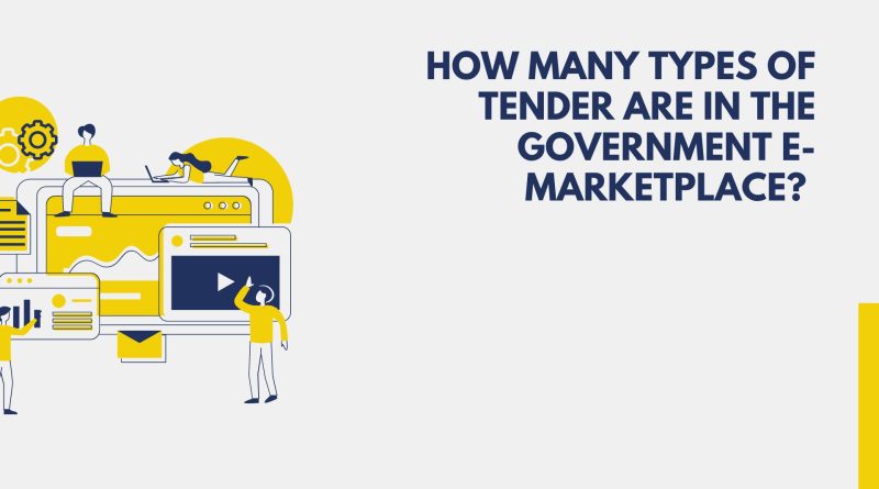 How many types of tender are in the government e-Marketplace